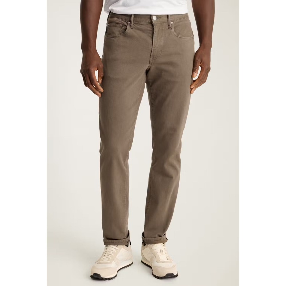 Bonobos Mens The Traveler Slim Jeans Brown Size 40x32 Straight Fit Casual